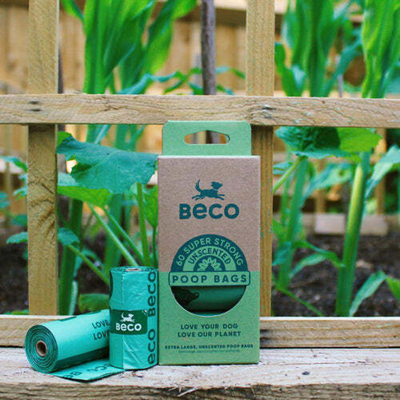 Beco Dog Poop Bags Poo Waste Sacks Unscented Strong Big Leak Proof