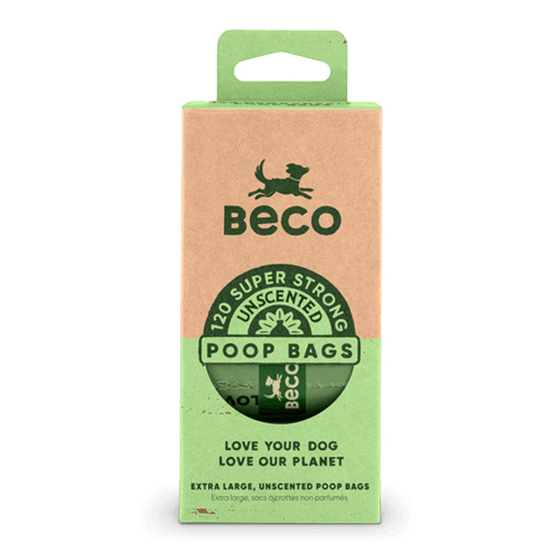 Beco Dog Poop Bags Poo Waste Sacks Unscented Strong Big Leak Proof