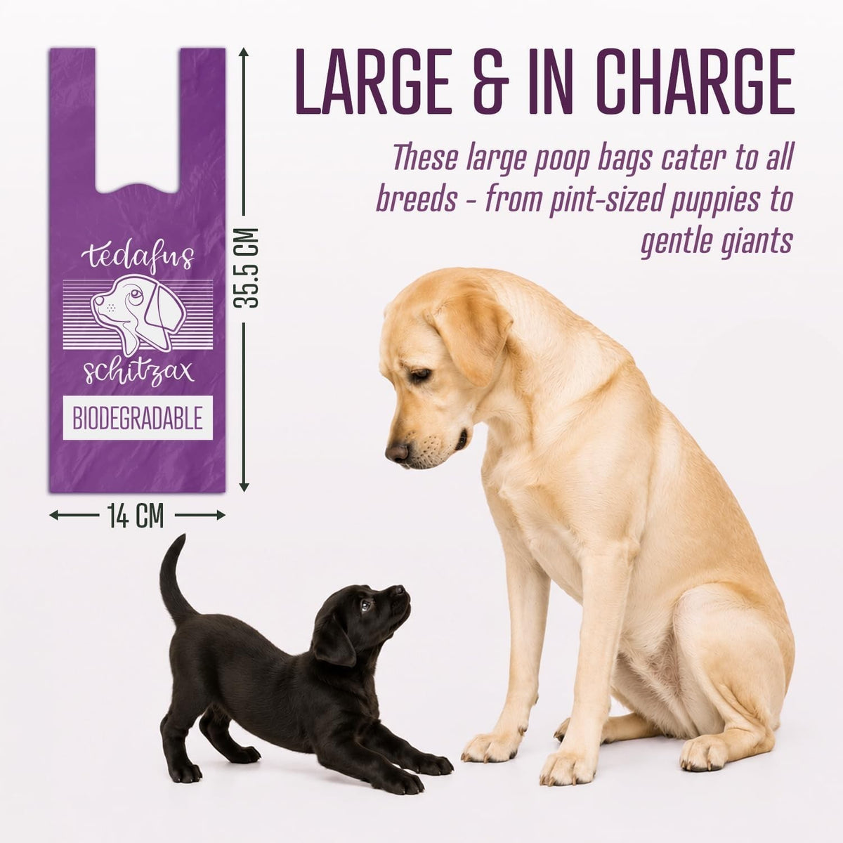 Dog Poo Bags 270 Biodegradable Doggie Poop Bags Thick Refill Rolls Tie Handles